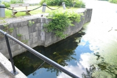 Photos of the Oswego Canal System lock at the park, near Wegman's Good Dog Park.