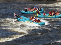 Whitewater boating as seen from trail - Copyright (©) 1996-2013 Marc EM All Rights Reserved